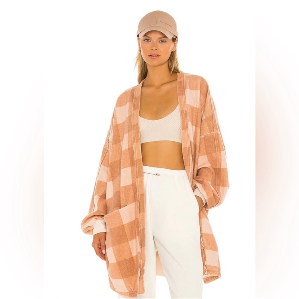 Free People | Benji Check Long Cardigan | Medium - Picture 16 of 16